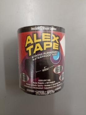 Скотч-лента-клей АLEX TAPE черный, 10см 1,52м /10/