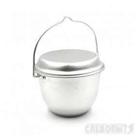 Котелок костровой конический  2,5 л. алюминий, с крышкой  /10/